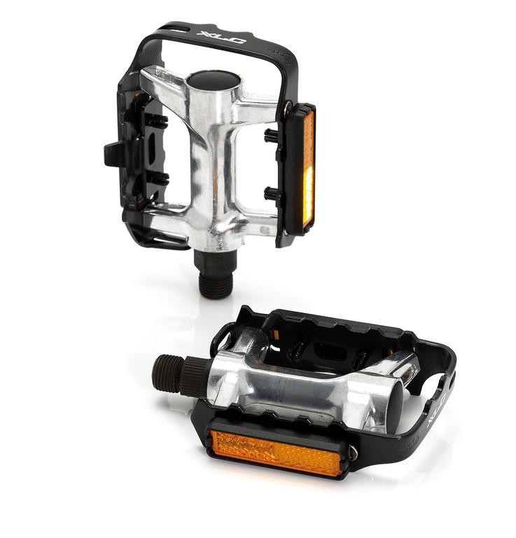 PEDALES XLC PD-M03 ALUM. PLATA/NEGRO